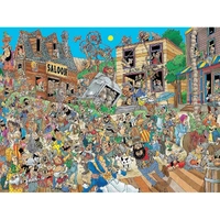 Puzzle - Ceaco - Comic Crowds Bank Robbers 550P