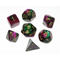 CHX 26436 Gemini Blue-Green/Gold 7-Die Set