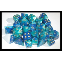 CHX 26659 Gemini 16mm d6 Blue Teal/Gold Block (12)