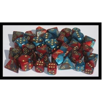CHX 26662 Gemini 16mm d6 Red Teal/Gold Block (12)