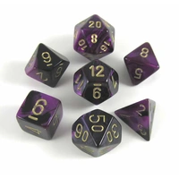 CHX 26440 Gemini Black-Purple/gold 7-Die Set