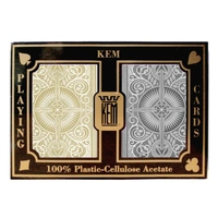 Kem Arrow Black/Gold Wide Jumbo Playing Cards