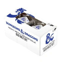 Ultra Pro: UP18354 Dungeons & Dragons Icewind Dale Heavy Metal D20 Dice Set (2)