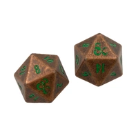 Ultra Pro: UP18782 D&D Heavy Metal D20 Feywild Copper and Green Dice Set (2)