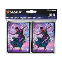 Ultra Pro: UP38661 MTG 2025 Aetherdrift 100ct Deck Protector Sleeves Commander A for MtG