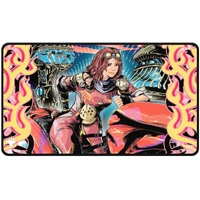 Ultra Pro: UP38698 MTG 2025 Aetherdrift Black Stitched Playmat Variant Art PW for MtG