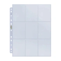 Ultra Pro: UP83423 9-Pocket Platinum Page for Standard Size Cards (11-Holes)