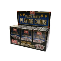 Playing Cards (12) Plastic, in Counter Top Display
