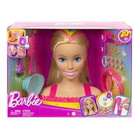 Barbie - Styling - Neon Rainbow Deluxe Styling Head - Blonde Hair