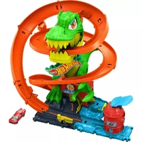 Hot Wheels - Tracks And Playsets - Hw City T-Rex Vs Fire Station (New 2025)