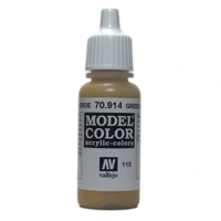 Vallejo Model Colour - Green Ochre 17 ml Old Formulation