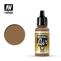 Vallejo - Model Air - USA Flat Brown 17 ml Old Formulation