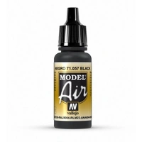 Vallejo - Model Air - Black 17 ml Old Formulation