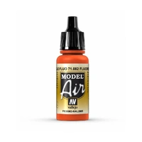 Vallejo - Model Air - Fluorescent Red 17 ml Old Formulation