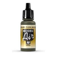 Vallejo - Model Air - N 41 Dark Olive Drab 17 ml Old Formulation