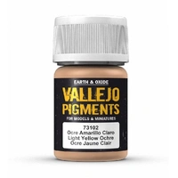Vallejo - Pigments - Light Yellow Ochre 30 ml - Old Formulation