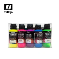 Vallejo - Premium Colour - Fluo 5 Colour Set Old Formulation