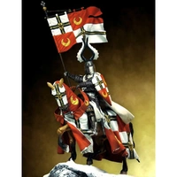 Pegaso Models - Teutonic Knight on Horse 90mm on horse