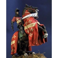 Pegaso Models - Medieval Knight 75mm on horse