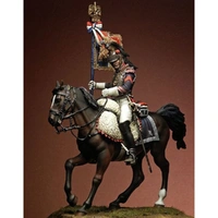 Pegaso Models - Eagle Bearer French Cuirassiers 75mm on horse