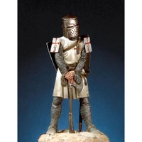 Pegaso Models - Templar Order Knight 54mm on foot CLASSICS
