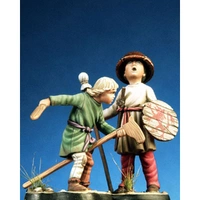 Pegaso Models - Medioeval Children 2 54mm on foot CLASSICS