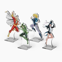 Cryptozoic: DC 2DZ Acrylic Standees: Pack 3 (Shazam! - Green Arrow - Black Canary - Zatanna)