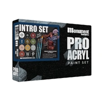Monument Pro Acryl Sets - Pro Acryl Intro Set - 12 Colors + 3 Synthetic Brushes