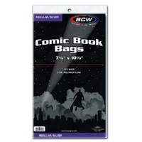 BCW - Comic Bags - Silver/Regular Comic Book Bags