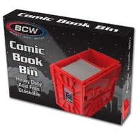 BCW - Comic Bins - Comic Book Bin - Short - Red