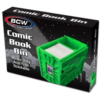 BCW - Comic Bins - Comic Book Bin - Short - Green