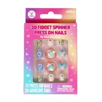3D Fidget Spinner Press On Nails Ice Cream