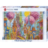 Puzzle - Heye - Charming Village; Pink Trees