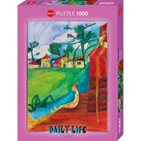 Puzzle - Heye - Daily Life By The River 1000Pc