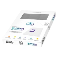 Ultimate Guard: Binder Pages – 18-Pocket Side-Loading – Grey (50-Pack)
