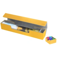 Ultimate Guard: Deck Box – XenoSkin Flip'n'Tray Mat Case – Amber