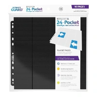 Ultimate Guard: Binder Pages – 24-Pocket QuadRow Side-Loading – Black