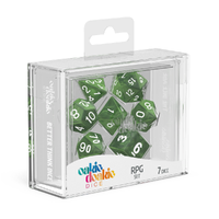 Oakie Doakie: Dice – RPG Set Marble – Green (7)