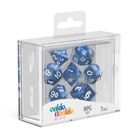 Oakie Doakie: Dice – RPG Set Marble – Blue (7)