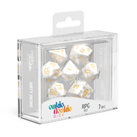 Oakie Doakie: Dice – RPG Set Marble – White (7)