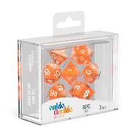 Oakie Doakie: Dice – RPG Set Translucent – Orange (7)