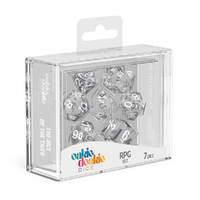 Oakie Doakie: Dice – RPG Set Translucent – Clear (7)
