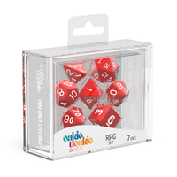 Oakie Doakie: Dice – RPG Set Solid – Red (7)