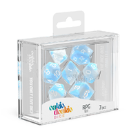 Oakie Doakie: Dice – RPG Set Glow in the Dark – Arctic (7)