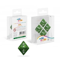 Oakie Doakie: Dice – D8 18mm Marble GOYF – Green (4)