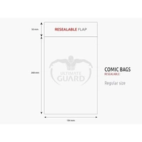 Ultimate Guard: Comic Bags – Resealable – Regular Size