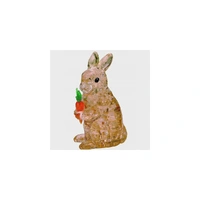 Puzzle - 3D Rabbit; Brown; Crystal Puzz