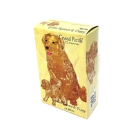 Puzzle - 3D Golden Retriever & Puppy