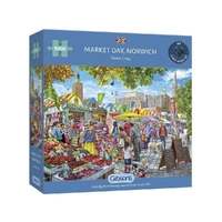 Puzzle - Gibsons - Market Day Norwich 1000Pc