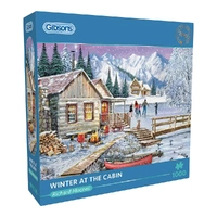 Puzzle - Gibsons - Winter At The Cabin 1000Pc